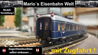 Modellvorstellung / Schlussbeleuchtung einbauen + Zugfahrt ... H0 Anlage / Mario´s Eisenbahn Welt