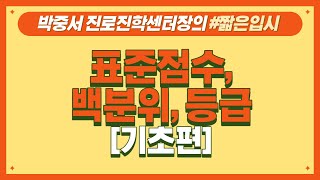 입시의 기초-원점수,표준점수,백분위의 이해1