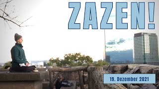 流転会（Zazen and yoga in Osaka castle park）、2021年12月19日