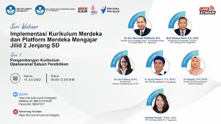 Seri Webinar Implementasi Kurikulum Merdeka dan Platform Merdeka Mengajar Jilid II Jenjang SD