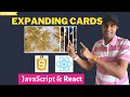 React Small Projects - Expanding Cards | Vanilla Javascript to React | React Expanding Card