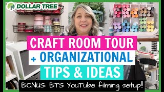 2024 Craft Room Organization Tips & Storage Ideas || Craft Room Tour and & YouTube Filming Setup