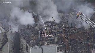 Apartment building damaged in DeKalb fire