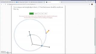 Constructing an Angle Bisector on Deltamath