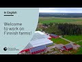 Welcome to work on Finnish farms!