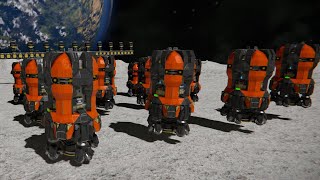 Space Engineers  13 Auto-mining Drones Work Toghether  Full Video And Workshop Release Tomorrow