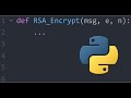 How to Encrypt with RSA using Python