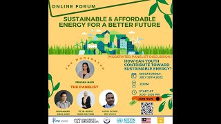 Webinar: Sustainable and Affordable Energy for A Better Future - G17 IUMW UAC