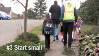How to create your own walking school bus program.