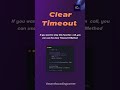JavaScript SetTimeout #javascript #coding #coder #tutorial #javascriptinterview