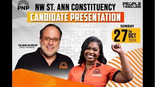 Pnp Candidate Presentation in Browns Town St. Ann live 2