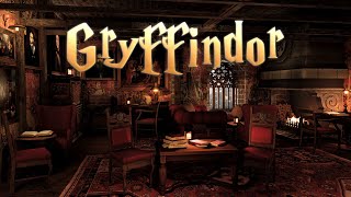 Study In Gryffindor Common Room✨HP Asmr Ambience | Magic Spells, Page Turning, Crackling Fire & More
