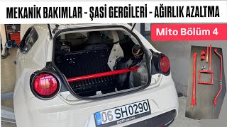 2CR Alfa Mito - Bölüm 4 -  Mekanik Bakımlar - Şasi Gergileri - Egzoz - Ağırlık Azaltma