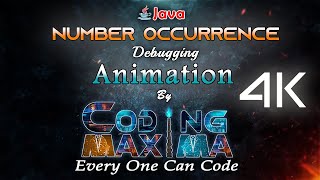Number Occurrence in Hash Map | 4K HD | Hash Map in java | core java | java | Coding Maxima