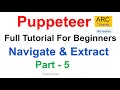 Puppeteer Tutorial #5 | Navigate & Extract Website Data