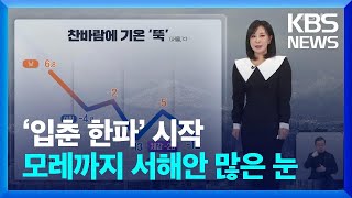 [날씨] ‘입춘 한파’ 시작…모레까지 서해안 많은 눈 / KBS  2025.02.03.