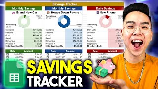 How to Make a SAVINGS TRACKER in Google Sheets *EASY 10-MIN TUTORIAL*