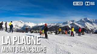 Longest Run (6.5km) La Plagne, Les Arcs Ski Resort - 🇫🇷 France [4K HDR] Ski Tour