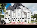 Nigerian houses design - 6 bedrooms duplex building design