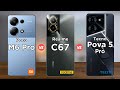 Poco M6 Pro vs Realme C67 vs Tecno Pova 5 Pro