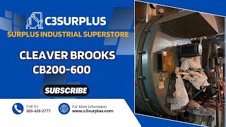 600 HP Cleaver Brooks 200 PSI Steam Boiler 1973 Model CB200-600