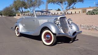 1934 Hudson Terraplane Convertible in Silver \u0026 Ride on My Car Story with Lou Costabile