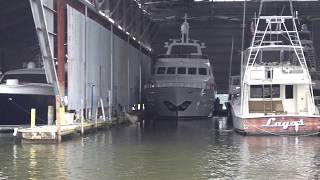 Boats on the Cut and New Docks at Miami River