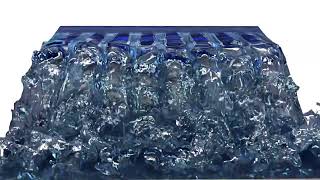 Piano Key Weir Rendering | FLOW-3D HYDRO