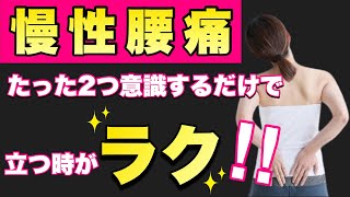 【座ってから立つ時に腰が痛い方必見‼2つのポイントを意識するだけでラクに立てます】#腰痛 #腰痛対策 #腰痛予防