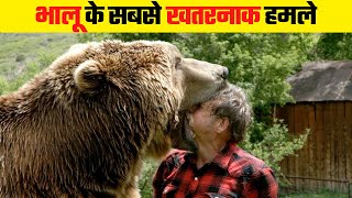 भालू ने गुस्से में किया ऐसा हाल |  Most Dangerous Bear Attacks Caught on Camera