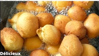 Comment faire beignets au yaourt/yogurt donuts recipe/Drop doughnut/ beignets soufflés/puffed donuts