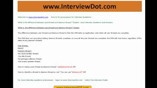 what is the difference between java user thread and daemon thread java interview