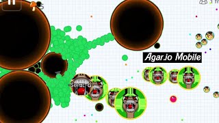 اقاريو - دعست واحد معه مايكرو 😮🔥 + دعس تجمع سولو | Agar.io Mobile Destroying macro player + Destro