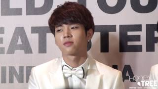 130830 INFINITE OGS in JAKARTA press conference 우현 ♥