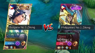 Top1 Philippines Zilong vs Xinzhao battle of the zilong gods!😱