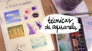 6 TÉCNICAS DE AQUARELA SUPER FÁCEIS