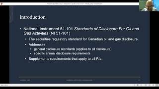 Beginner’s Guide to National Instrument 51-101 Standards of Disclosure For Oil and Gas Activities