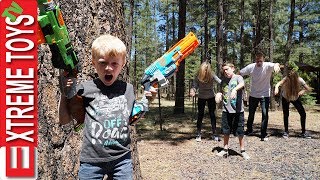 The Infected Vs. Ethan and Cole Nerf Blaster Battle!