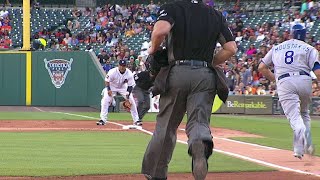 KC@DET: Miggy fields grounder off first-base bag