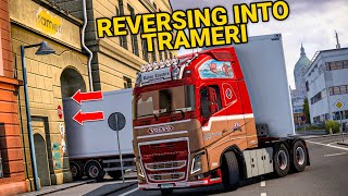 Parking a Double Trailer in Trameri Company in ETS2