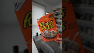 Trying the Reese’s X Kaws Cereal! #food #cereal #kaws