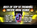 🔥BEST TOP 10 TRENDING TIKTOK VIRAL SONGS REMIX/ DJ RHODEL BASS BASS 2K24-2K25 🔥