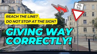 How to Give Way in Traffic in Germany!