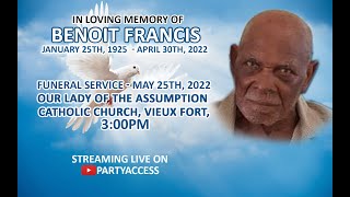 Funeral Service Of Benoit Francis