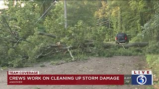 VIDEO: Roads blocked in Andover