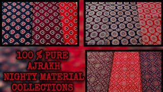 AJRAKH NIGHTY MATERIAL collections/Full restocked materials /Joksi Suresh