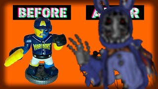 Custom Akedo Warrior Five Nights At Freddy's Edition Withered Bonnie With Real Metal Guitar