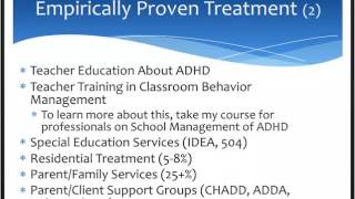Dr Barkley's ADHD Lectures for Parents - Treatments for ADHD