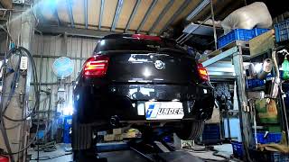 雷力 BMW 16 F20 116i 1.6 橫桶左右單出超跑尾段(他牌中段消音桶)│ THUNDER BMW 16 F20 116i 1.6 Muffler - SC type Outlet