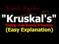 Kruskal's Algorithm (Full-Walkthrough)